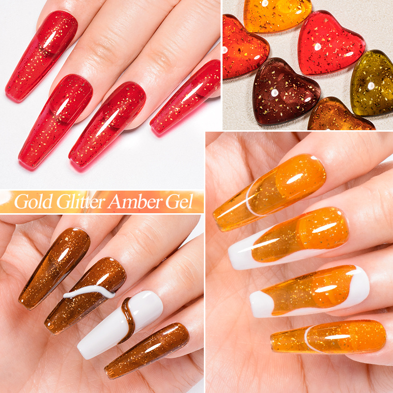 Apricot Preserves - Jams & Jellies Collection - Orange Reflective Glitter  Nail Polish
