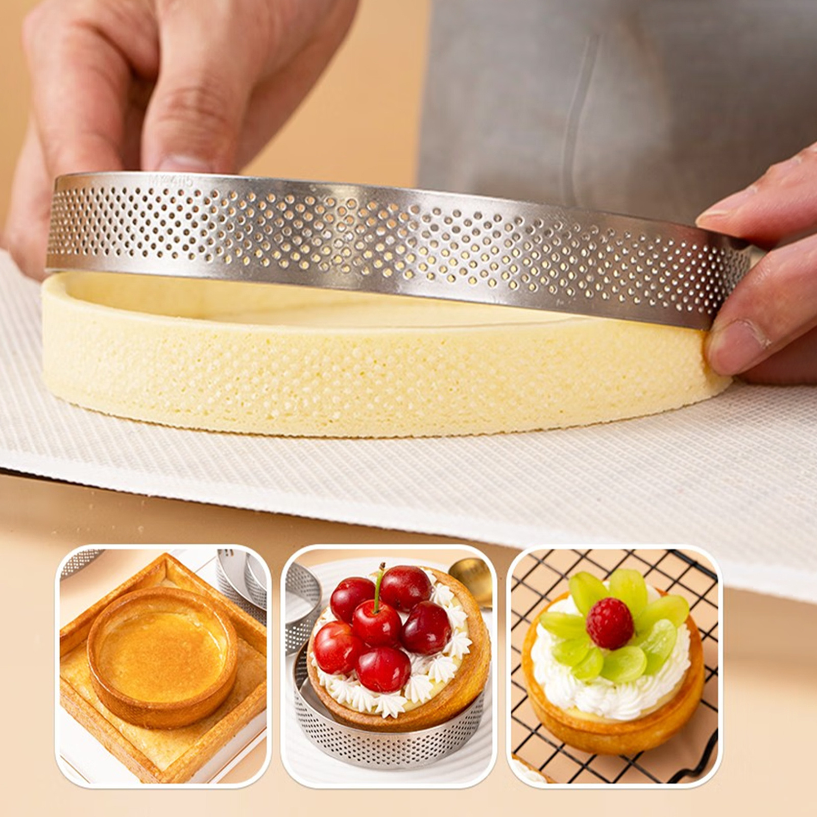 Round Cake Ring Molds Pastry Rings Round Cake Rings - Temu