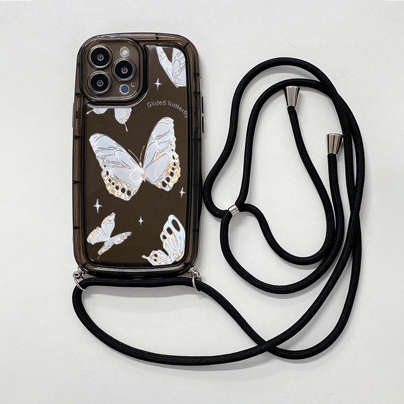 Funda iPhone 12 Pro Max Silicona con cordón cuerda