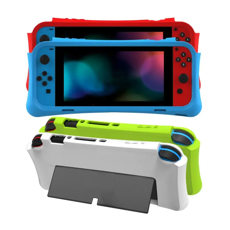 Adequado Para A Máquina De Jogos Switch Oled, Estojo Protetor Para Switch  Oled Integrado Com Silicone Macio Anti-queda E Anti-derrapante Para O Host  Protetor - Temu Portugal