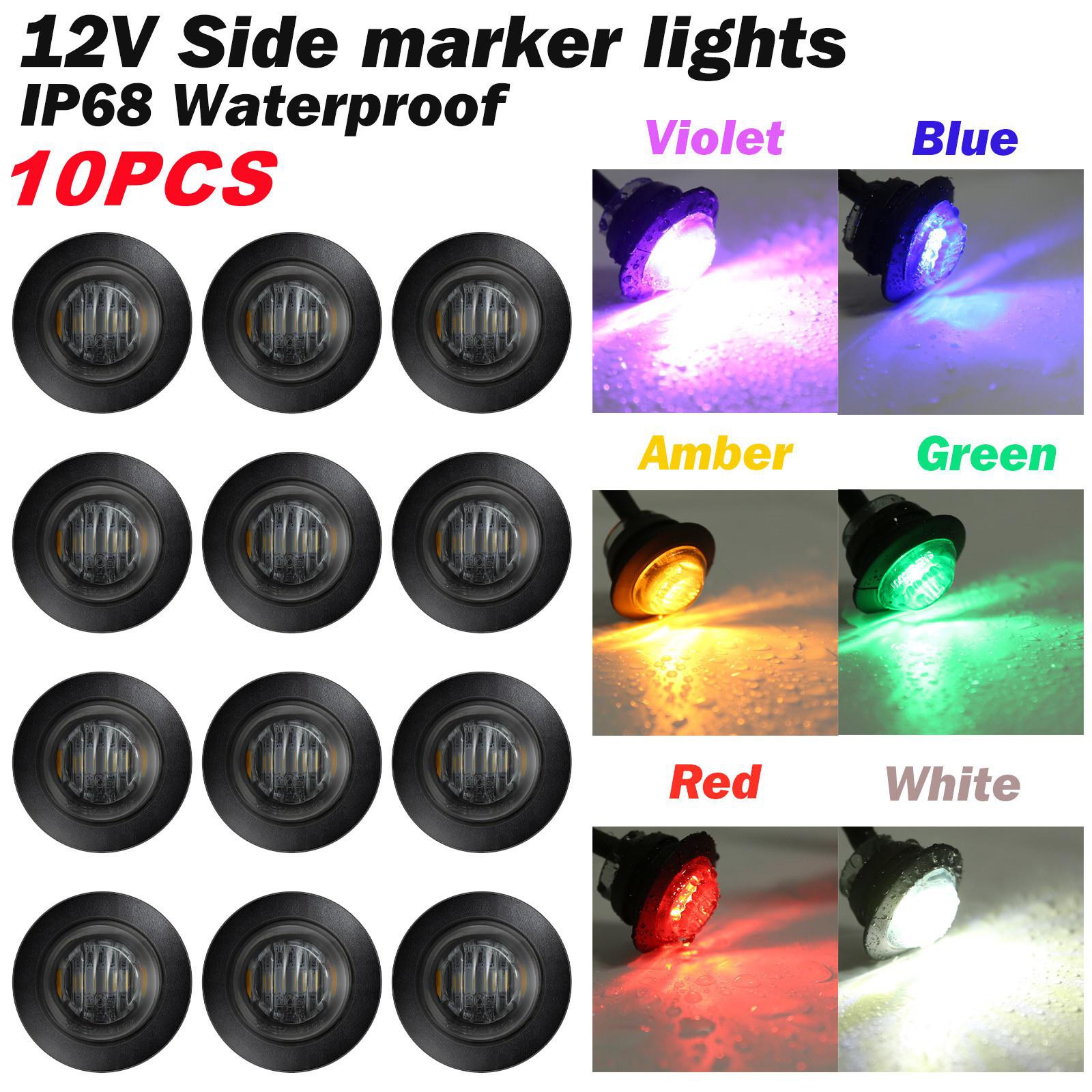 30pcs LED Side Marker Light DC12V RoundIndicateur Lampe Pour - Temu Belgium