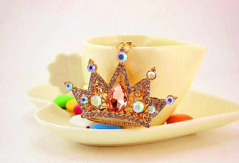 Unique Shiny Crown Design Inlaid Colorful Round Teardrop - Temu