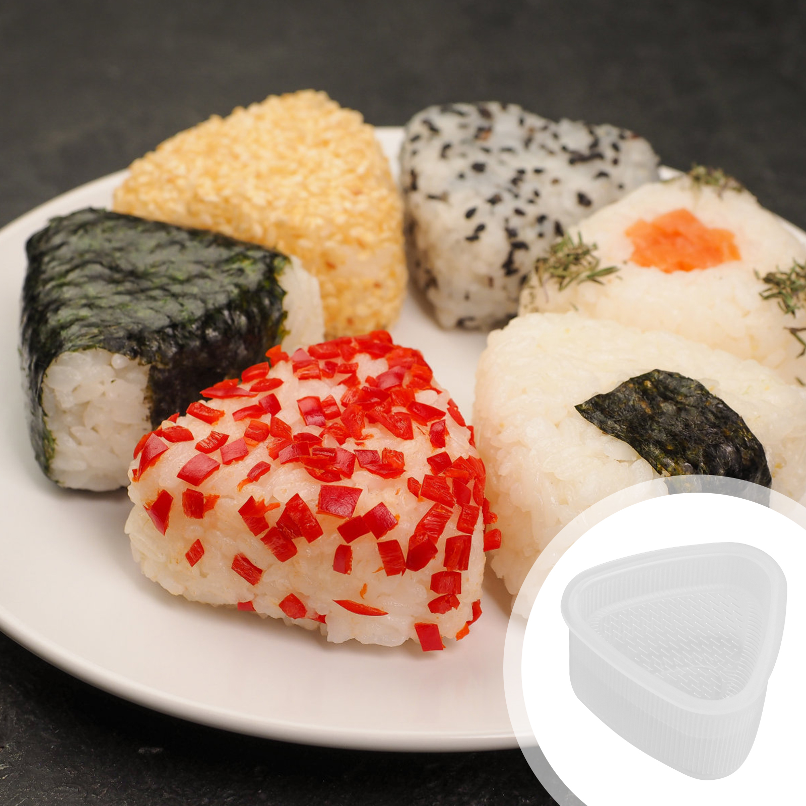 2 Pcs Japanese Sushi Making Kits Include Triangle Sushi Press Mold and Nigiri  Sushi Mold