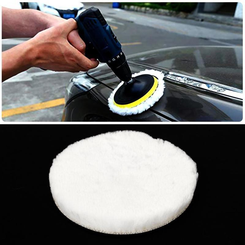 5pcs/set 5 Inch Car Polishing Waxing Buffing Wheel Pad Car Polisher Kit For  Auto M10 Drill Connector Car Paint Care Car-styling