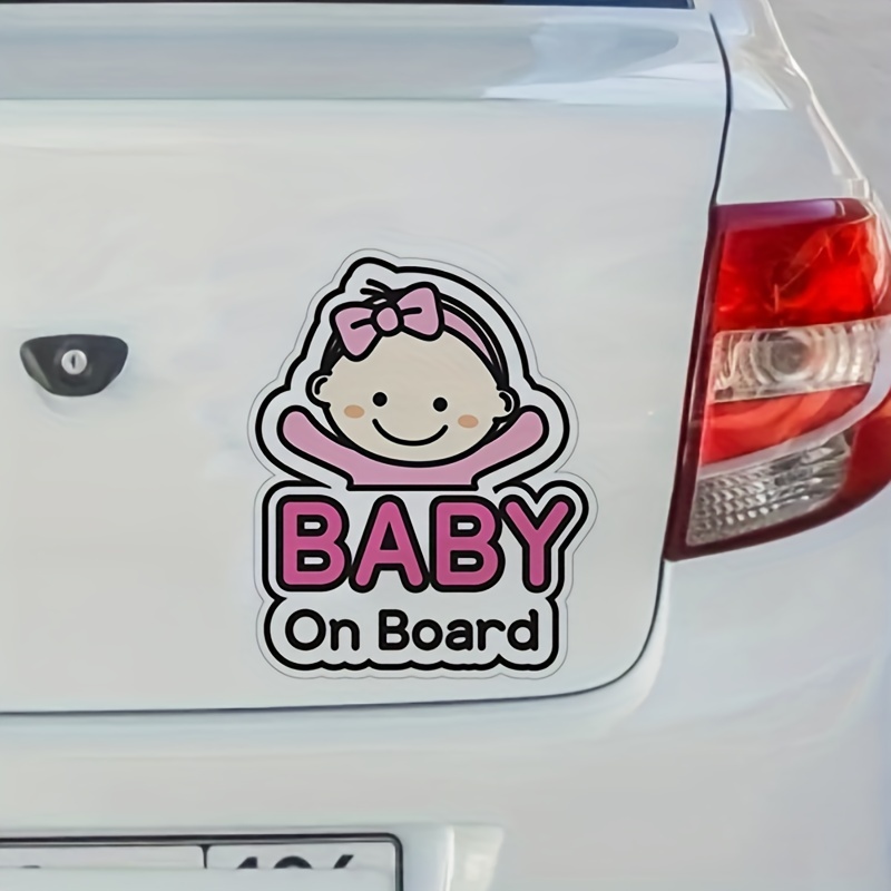 2 aufkleber baby an bord - 2 sticker baby on board-mädchen an bord