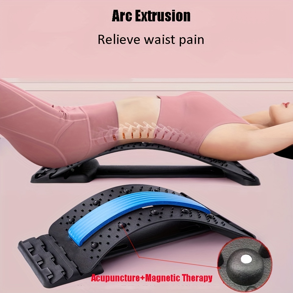 Back Stretcher For Pain Relief, Lumbar Support Lower Back Stretching Pillow  With Massage Points, Lumbar Back Traction Device For Lower Back Pain Relief,  Herniated Disc, Sciatica, Scoliosis - Temu Germany