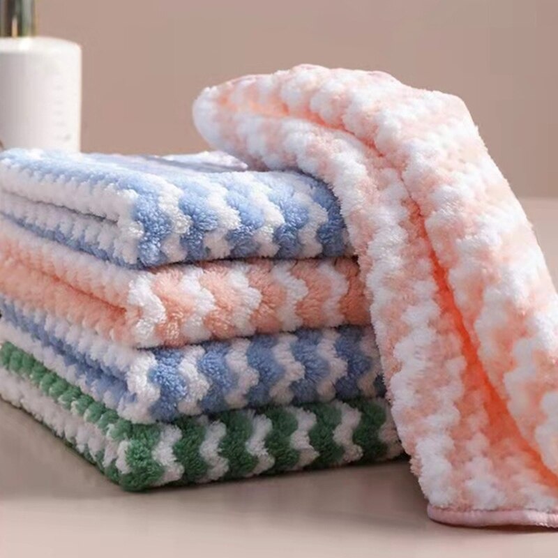 Thickened Coral Fleece Dishwashing Cloths Non shedding - Temu