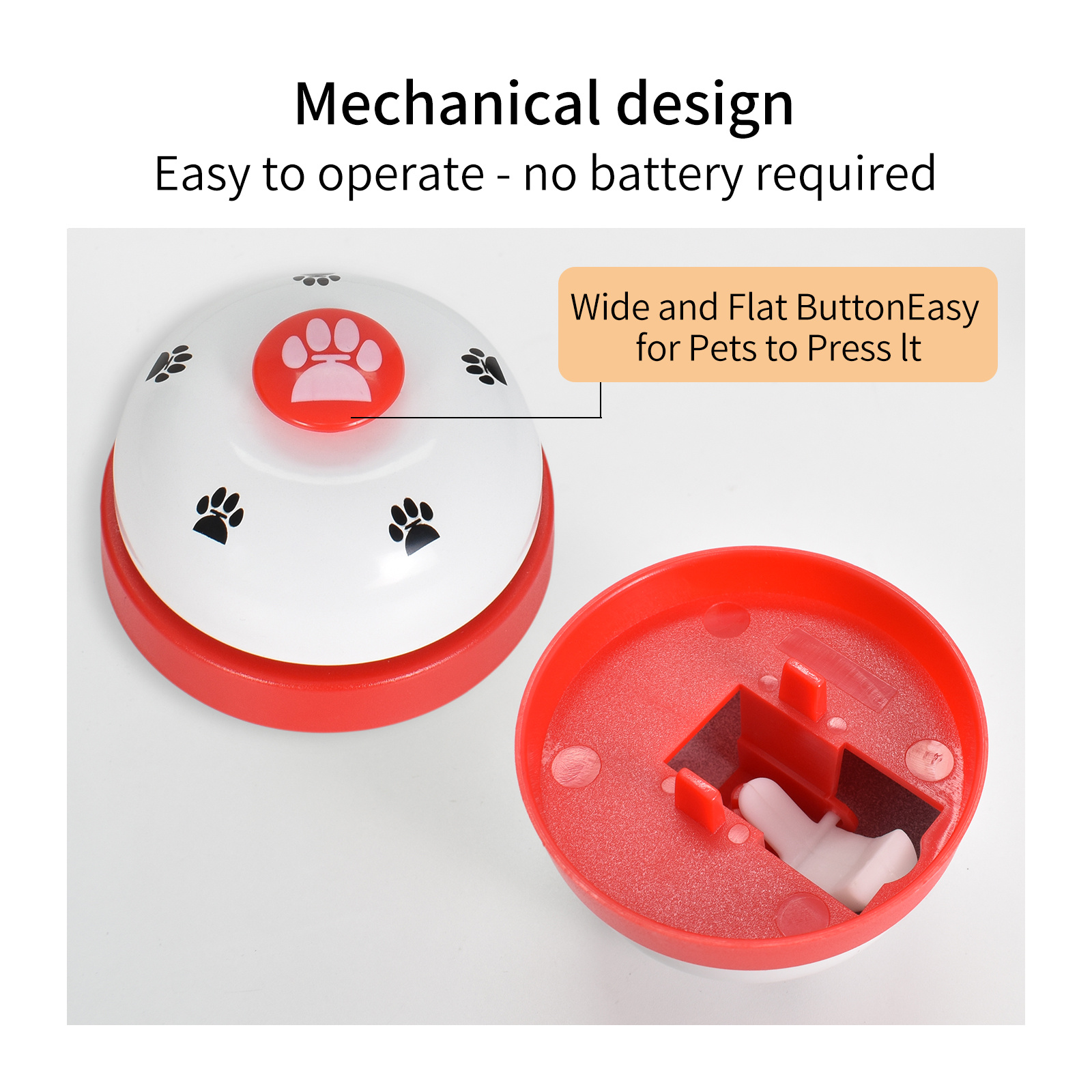 Pet Cats Dogs Training Bells, 1 Pack Metal Bell Dog Training Potty and  Communication Device Dog Interactive Toys