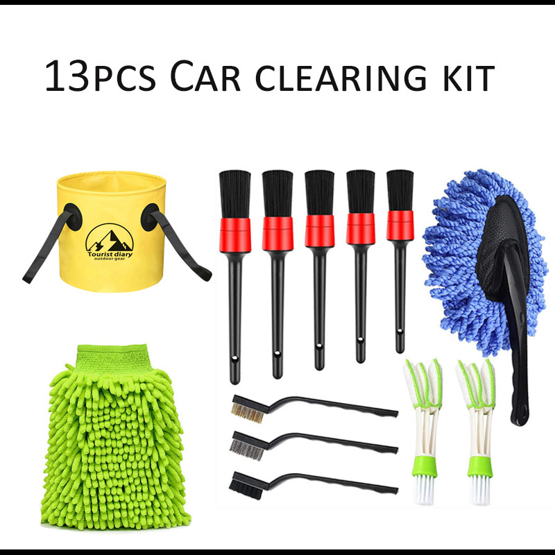 2pcs Car Wash Cleaning Kit Car Detailing Brush Car Wash - Temu