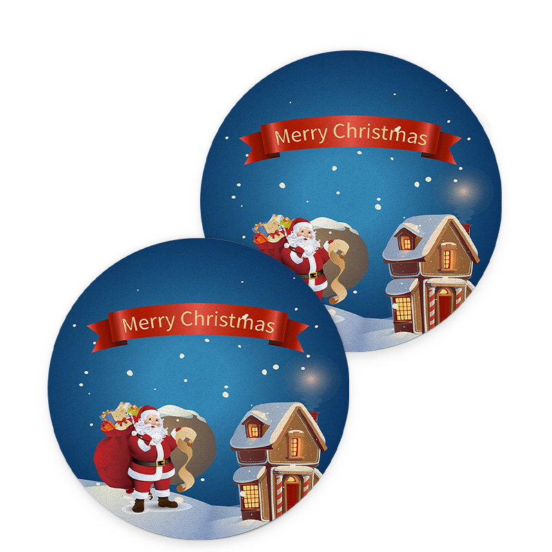 Christmas Car Coasters Set of 2 