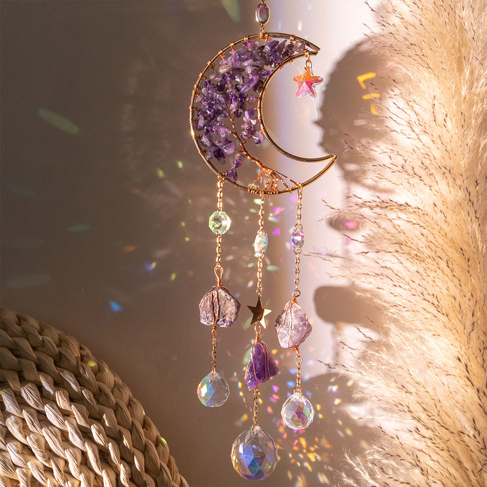 Our new Magenta Crystal Sun Catcher truly proves that it's the little  things that mean the most! Hang i…