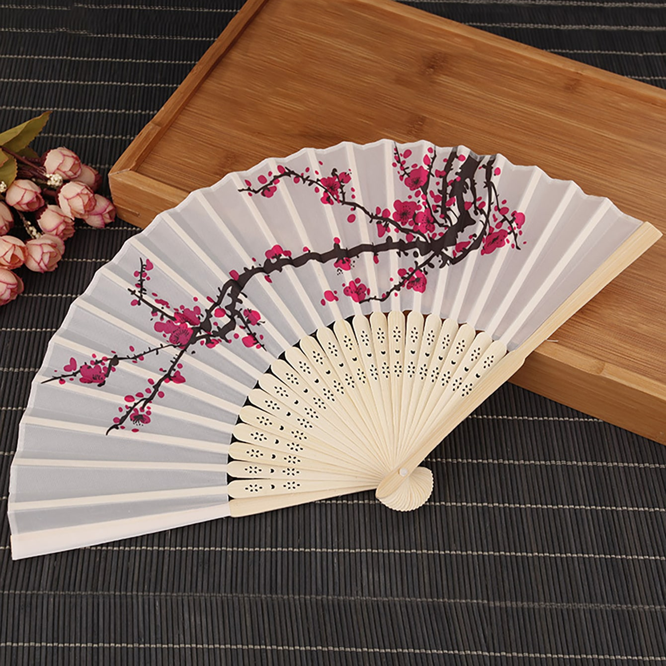 Floral Handheld Fan Decorative Chinese Style Vintage - Temu