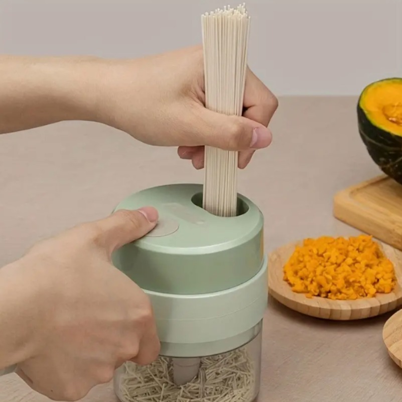 Rechargeable Electric Vegetable Cutter Effortlessly - Temu