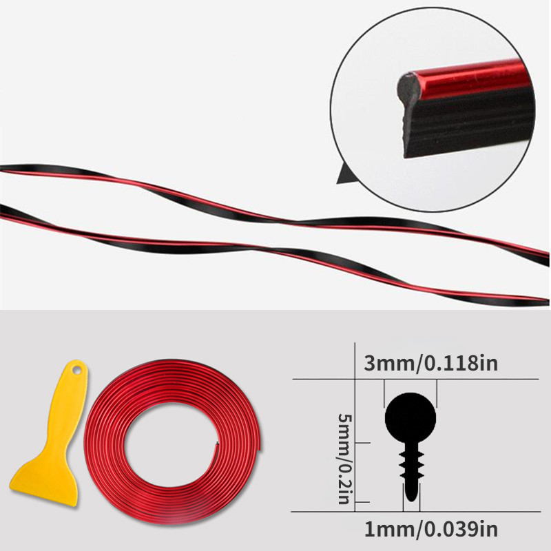 DIY Flexible Interior Moulding Trim Strips Car Accessories Decoration