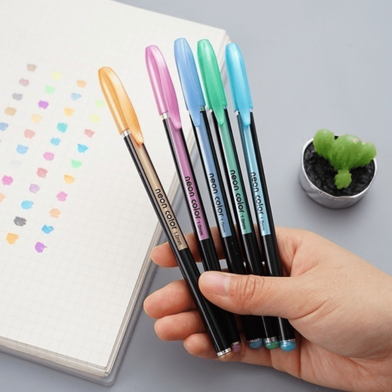 12/24pcs/ Pennarelli Gel O Penna Flash Core Set Evidenziatore Penna Penna  Acquerello Penna Gel Glitter Per Libri Da Colorare Per Adulti Journals  Disegno Doodling Art Markers - Temu Italy