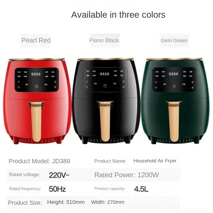 220v Intelligent Air Fryer Home Automatic Large Capacity - Temu Ireland