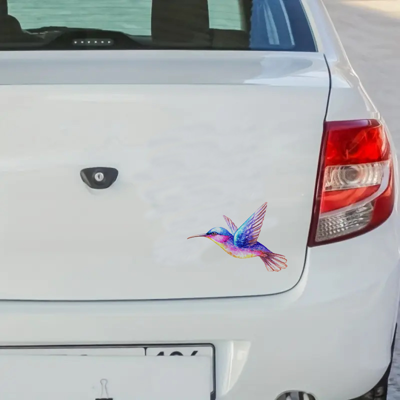 Beautiful Vibrant Colored Hummingbird Art Car Sticker Laptop - Temu