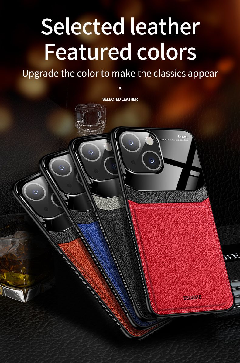 Coque de téléphone apple en cuir à motif géométrique Vintage, étui de  marque de luxe carré pour iPhone 12 Pro Max 11 13 Pro MAX X XS XR 6S 7 8  Plus