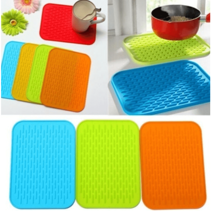 Silicone Pot Holders Trivets Mat For Hot Pots and Pans Kitchen Heat  Resistant
