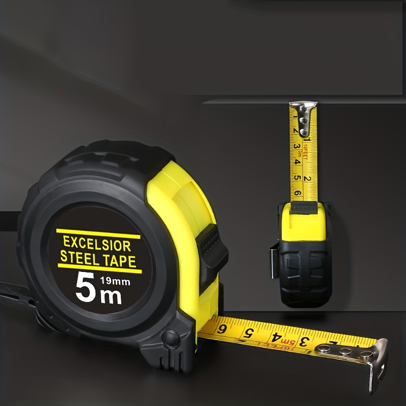 1pc 1.64ft Tape Measure | Self-locking Steel Retractable Ruler | Magnetic  Claw Tip Measuring Tape