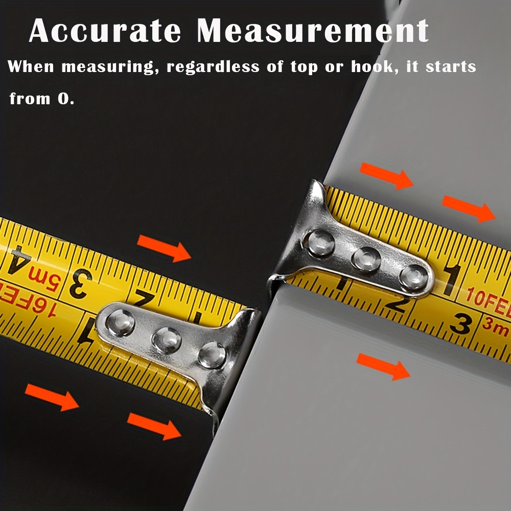 Retractable Measuring Tape Set Easy Read Autowind Lock - Temu