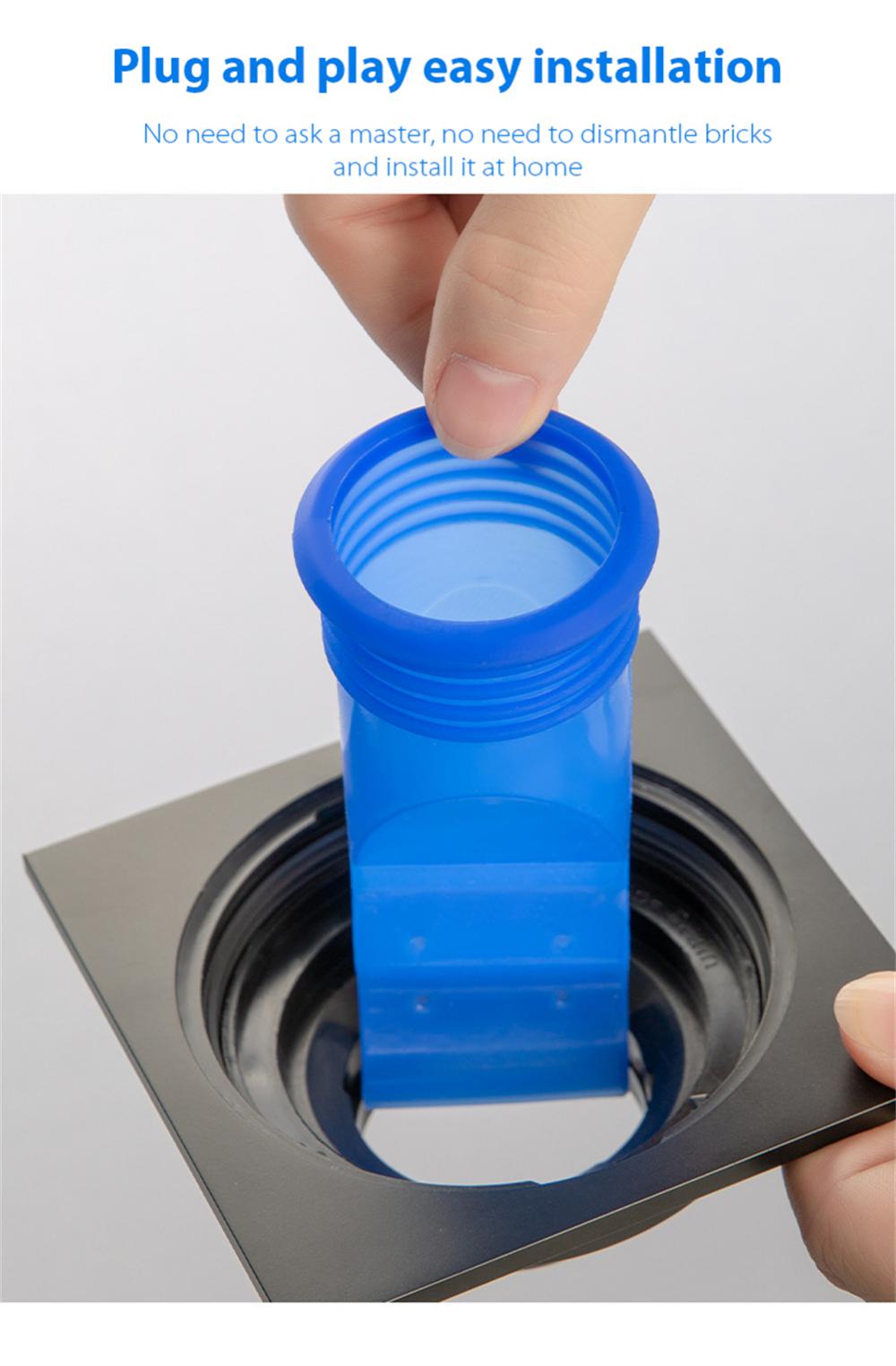 tuyau vidange pour machine à laver -Bouchon en silicone avec noyau  anti-odeur - tuyau vidange pour machine à laver - Pour salle bain