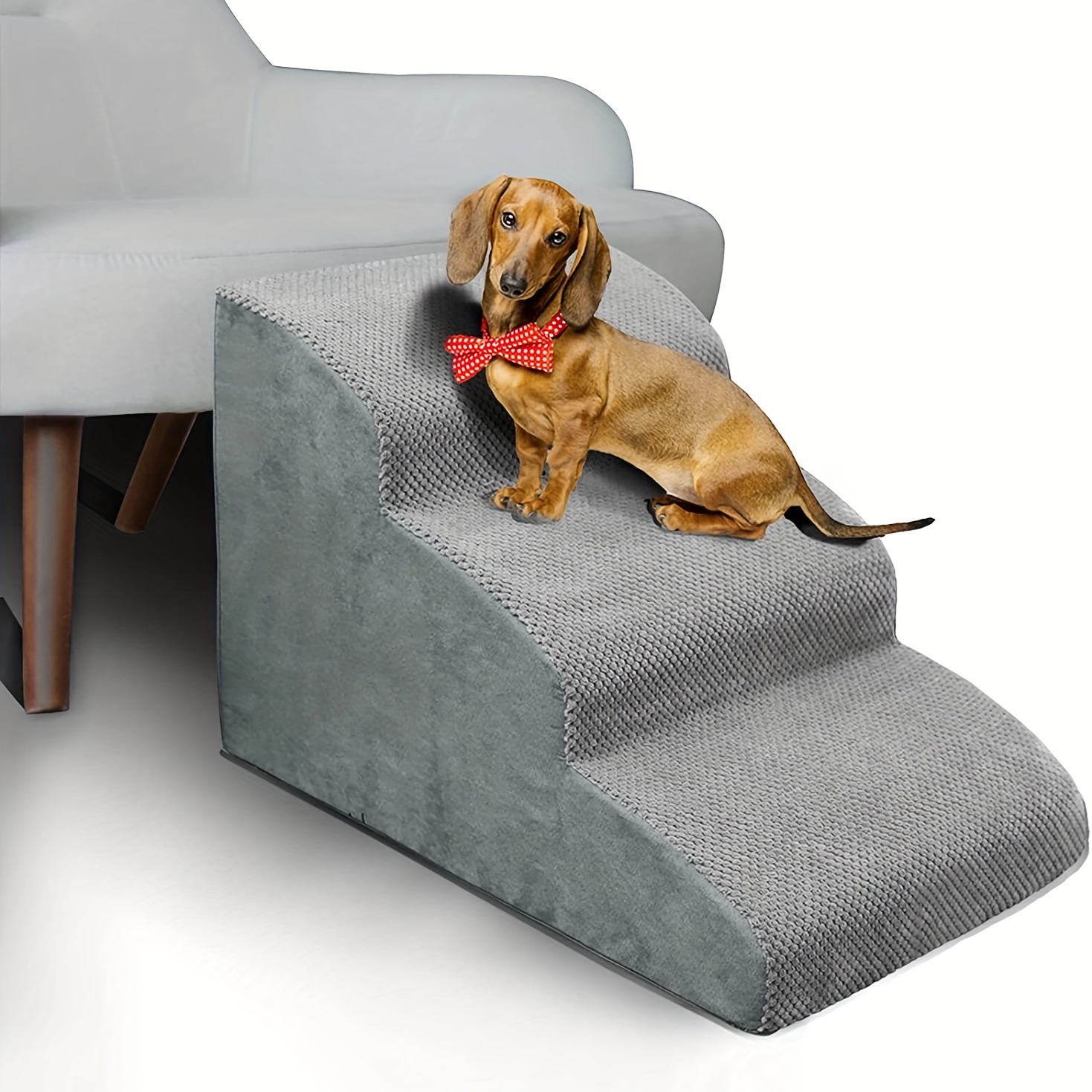 Escaleras para perros pequeños, rampa de espuma de alta densidad de 3  niveles, escaleras antideslizantes para mascotas para sofá y cama de 16 a  22 – Yaxa Costa Rica