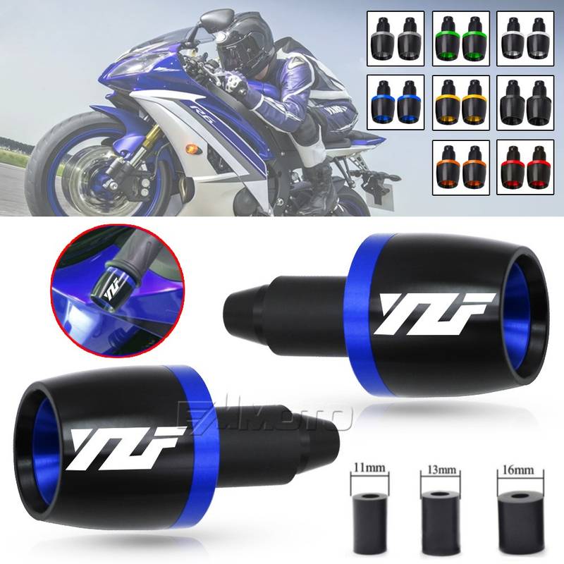 Motorcycle Handlebar End Plugs Anti-vibration Grip Bar End Caps Slider Set
