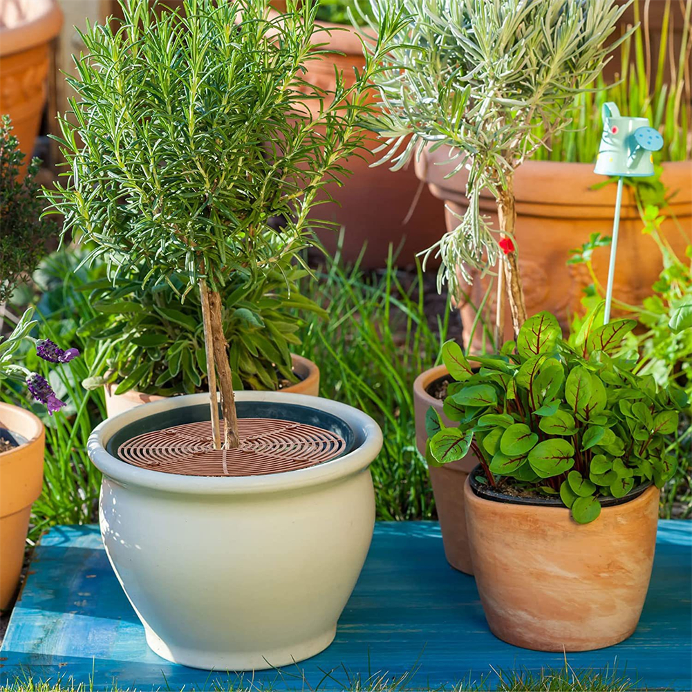 Flower Pot Cover Square Round Flowerpot Grid Baby Safety Soil Guard