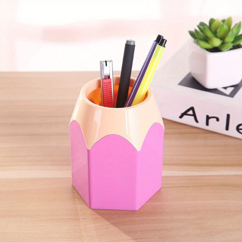 Colorful and Durable Pencil Storage Box - Set of 6