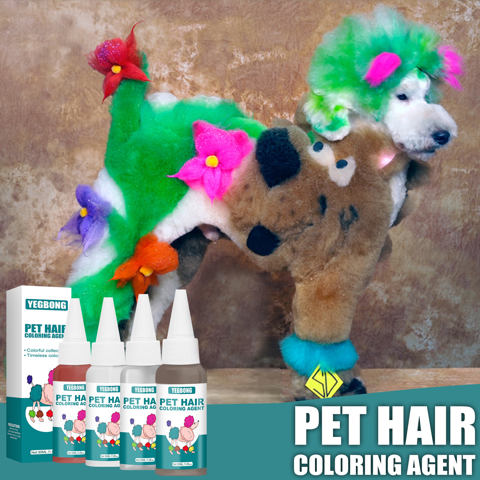 Dog Hair Dye Dog Safe Hair Dye Disposable Hair Dyeing Cream - Temu