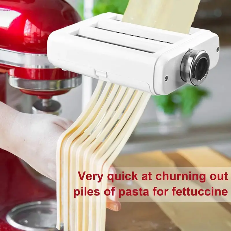 Pasta Maker Attachment For Kitchenaid Stand Mixers, Pasta Sheet Roller,  Spaghetti Cutter, Fettuccine Cutter Maker Accessories - Temu