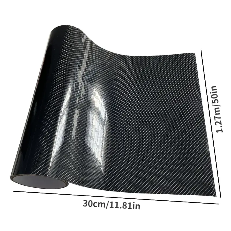 3d Carbon Fiber Vinyl Wrap Film Glossy Black Matte Black - Temu