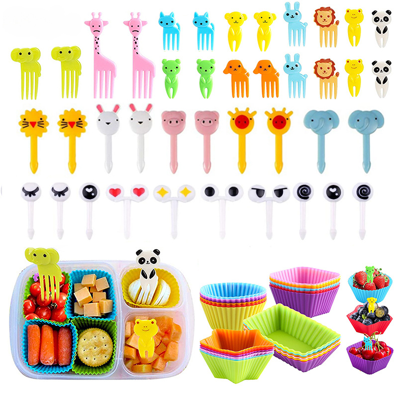 30pcs Animal Food Picks For Kids Cute Fruit Toothpicks For Bento Box School  Lunch