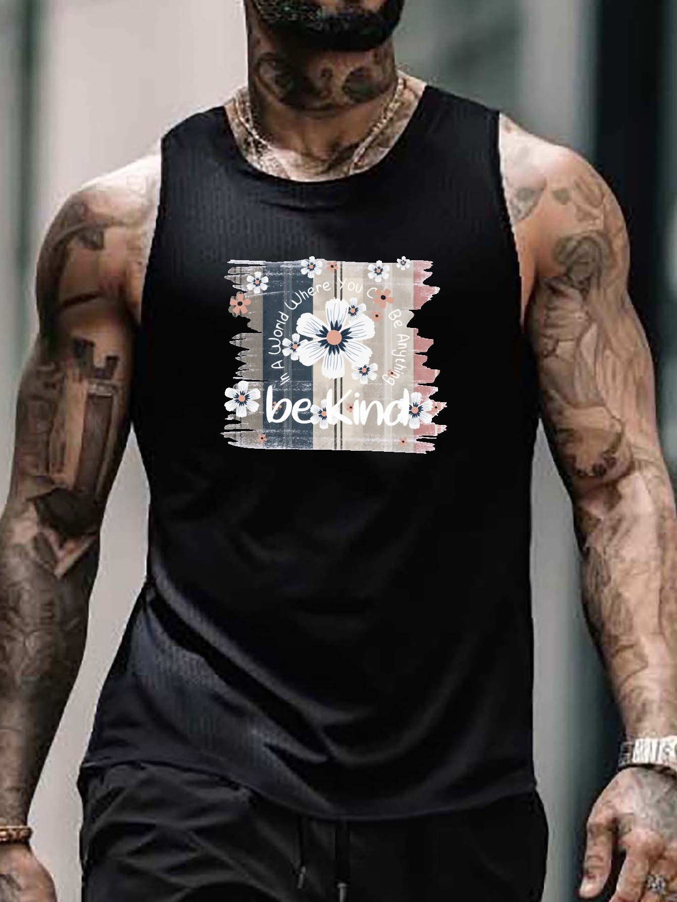 Camiseta Sin Mangas Hombre Estampado Gráfico gym Fitness - Temu