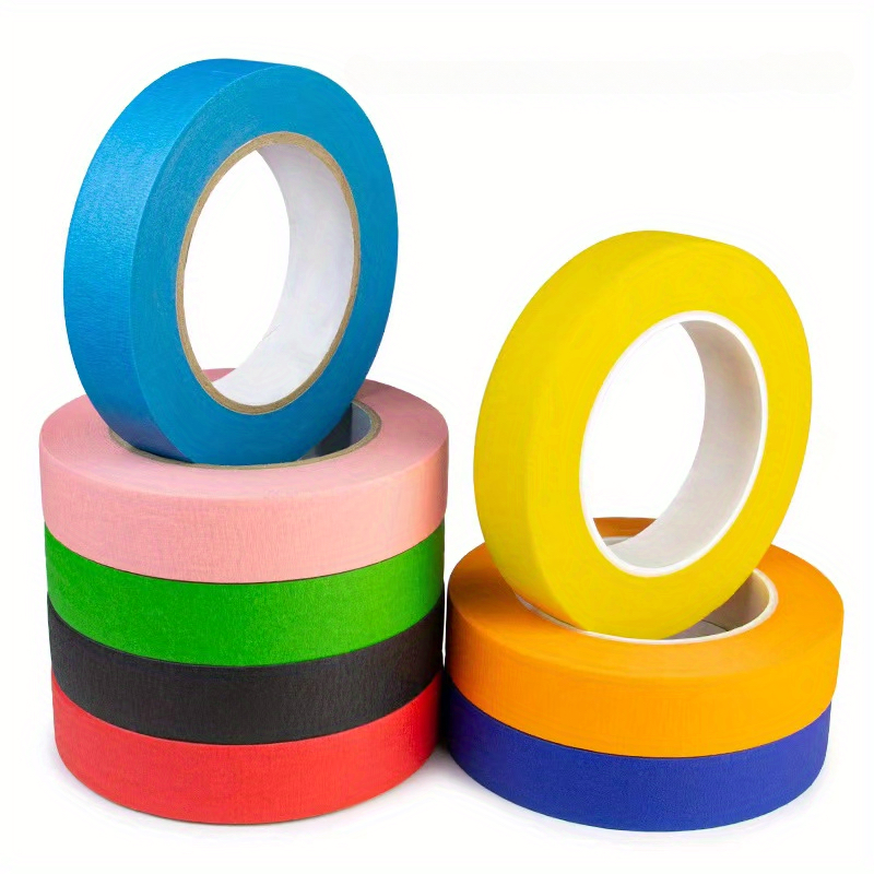 Colored Masking Tape 10.9 Yard Per Roll Rainbow Colors - Temu