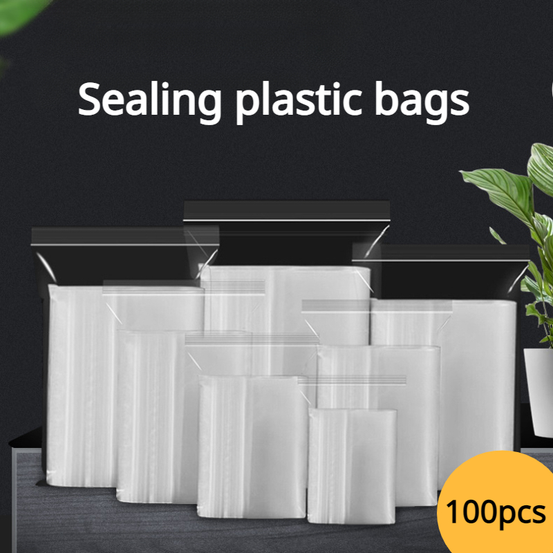 Clear Resealable Zip Plastic Bags, 2 Mil Thick Transparent Poly Bags With  Seal Zipper, Self Locking Plastic Bags For Coins, Screws, Small Items,  Jewelry Supplies, Snacks, Clothing - Temu