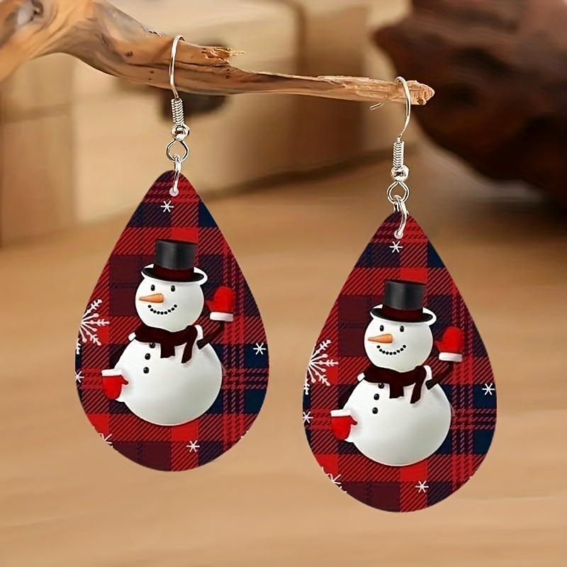 Ozmmyan 5 Year Old Girl Birthday Gift Ideas Christmas Earrings Set Dripping Santa Claus Christmas Tree Earrings Gifts for Women Fall Decorations for