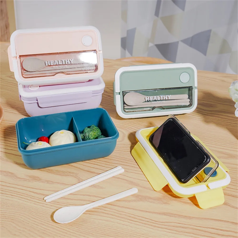 3pcs/set Portable Traveling Camping Bento Box, Microwave Safe