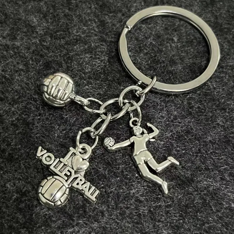 Volleyball Sports Keychain Alloy Key Chain Ring Purse Bag - Temu Philippines