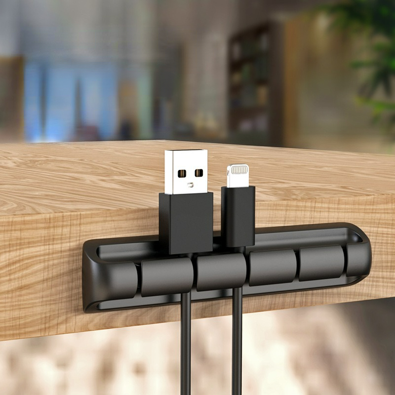 Rocoren-organizador de cables, enrollador de cables USB, Protector de  cargador para teléfono, ratón, auriculares, soporte de Cable de protección