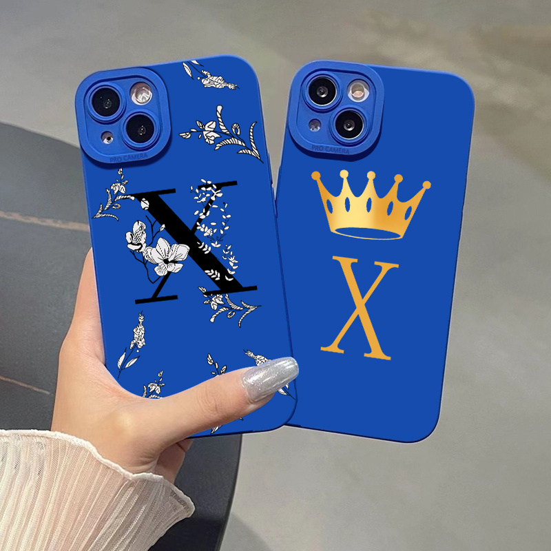 Letter X Graphic Luxury Shockproof Phone Case For Iphone 14 13 12