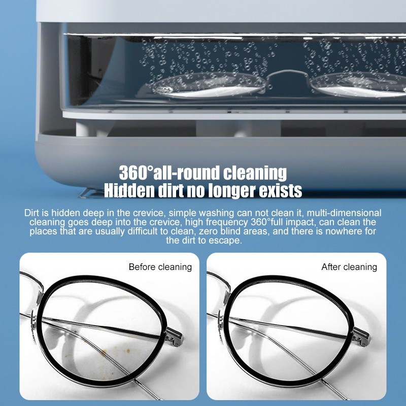 Ultrasonic Cleaner, Portable Ultrasonic Jewelry Cleaner, Ultrasonic Cleaner  With Usb For Eye Glasses Ring Earings