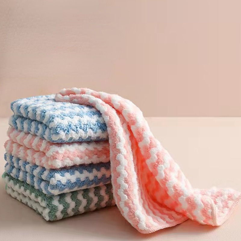 Thickened Coral Fleece Dishwashing Cloths Non shedding - Temu