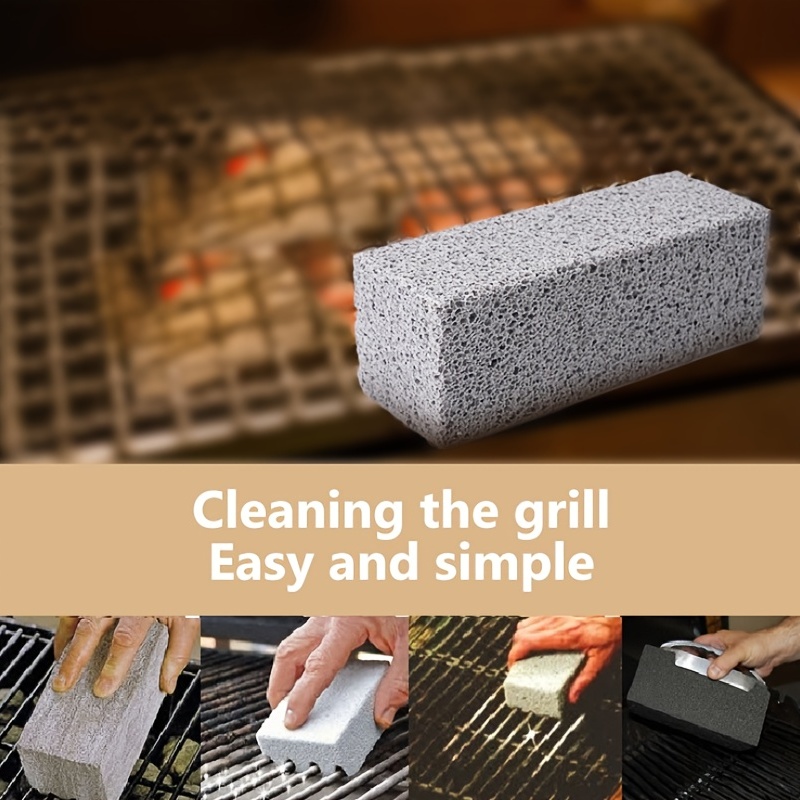 Home Outdoor Grill Cleaner Brick Tool - High Temperature Resistant Foam  Glass Pumice Stone Grill Pan Cleaner Stone Brick For Barbecue Cleaning -  Kitchen Tools Accessories - Temu