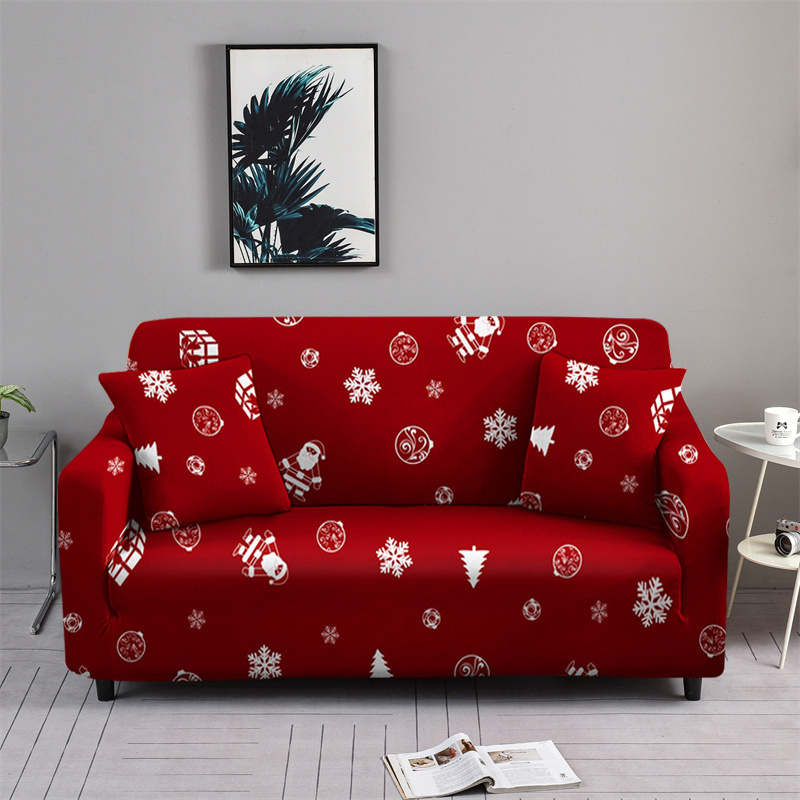 Sofa Slipcover Non slip Red Bell Christmas Sofa Cover Couch - Temu