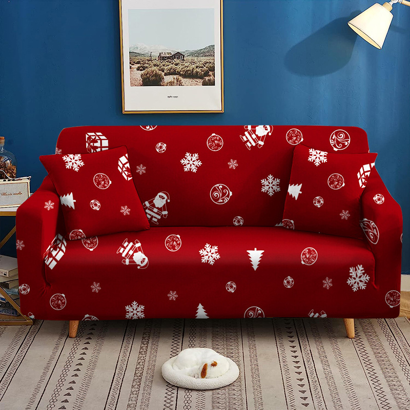 Red Woven Plaid Sofa Slipcover Multifunctional Sofa Cover - Temu