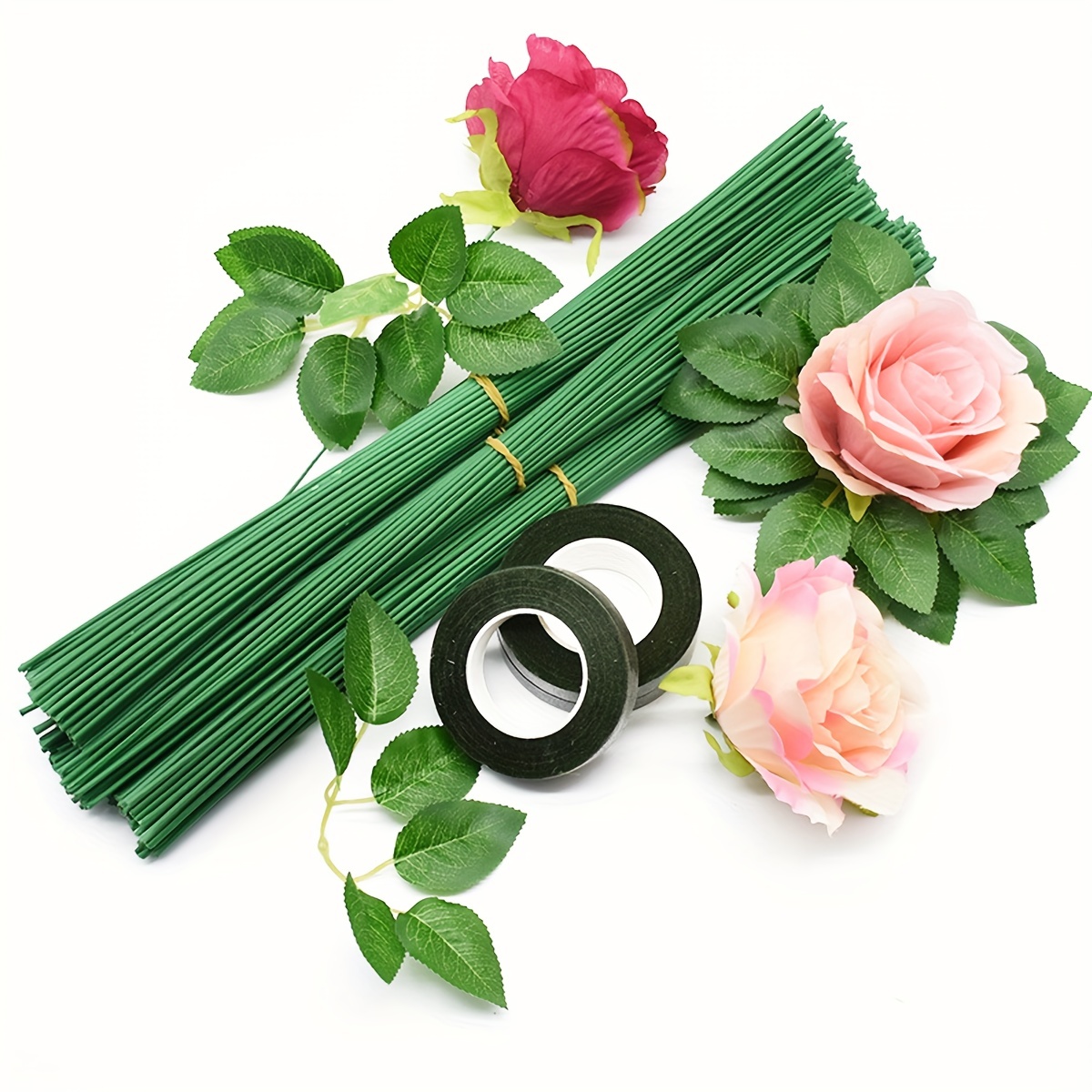 Simulation Flower Plant Stem Iron Wire Handmade Diy Material - Temu