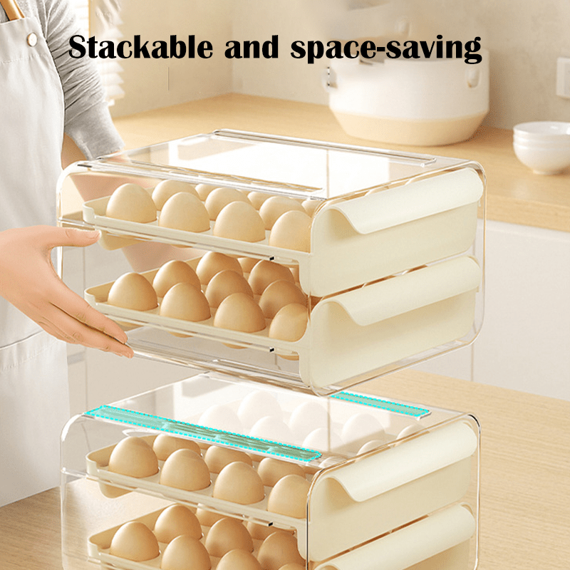 Kitchen Double layer Egg Storage compartment Temu
