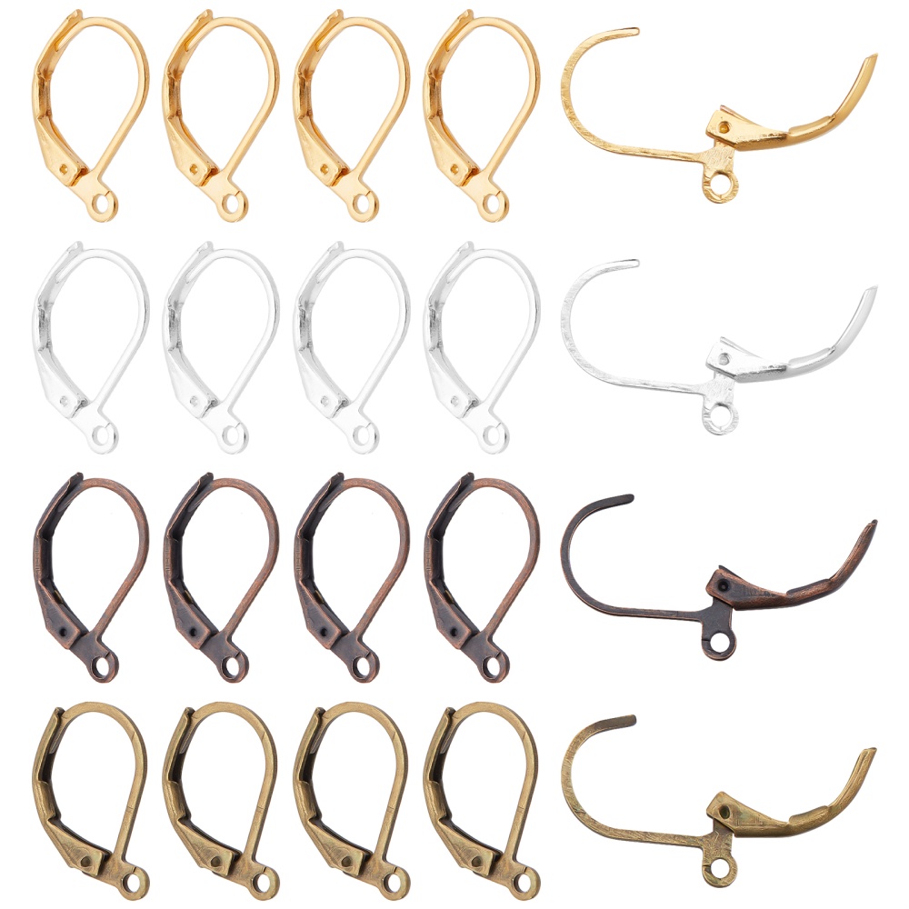100pcs 20*17mm Gold Antique Bronze Ear Hooks Clasps Findings Earring Wires  For Jewelry Making Wholesale - Buy 100pcs 20*17mm Gold Antique Bronze Ear  Hooks Clasps Findings Earring Wires For Jewelry Making Wholesale